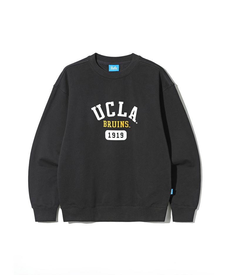 남녀공용 UCLA1919 라운드 스웻셔츠[BLACK](UBRLTA7)