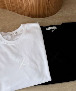 쏙쏙숨티 엑스 로고 자동넣입 긴팔티 [M-8XL]