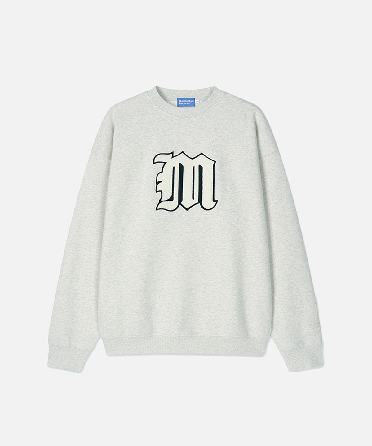 맨하탄레코즈(MANHATTAN RECORDS) MR M Mono Logo Crew Neck - Oatmeal