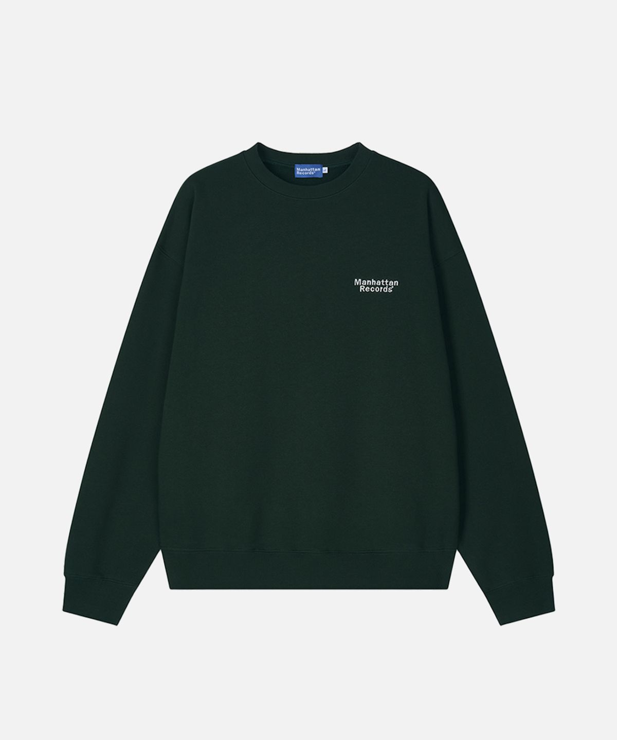 맨하탄레코즈(MANHATTAN RECORDS) MR RECORDS Logo Crew Neck - Green