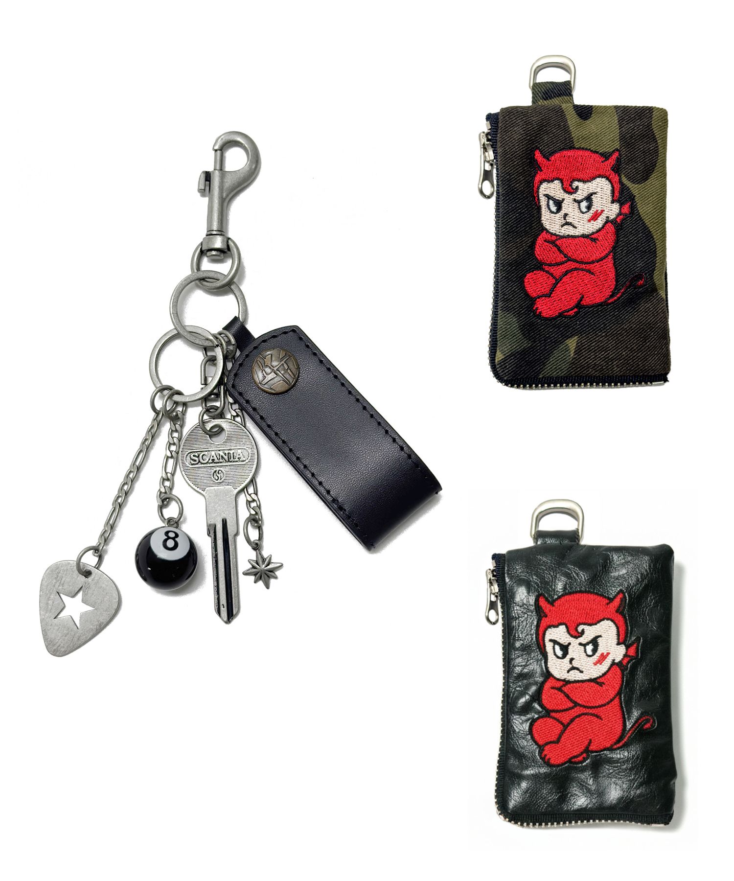 MUSINSA公式 | RUNNING HIGH [ホリデーギフト] コインポーチ & レザーキーホルダーセット [2カラー]