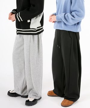 사이드핀턱 와이드 트레이닝팬츠 3COLOR