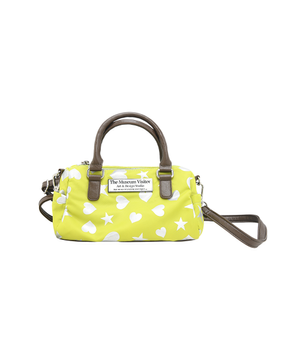 HEART STAR CRACK BOSTON BAG (LIME)