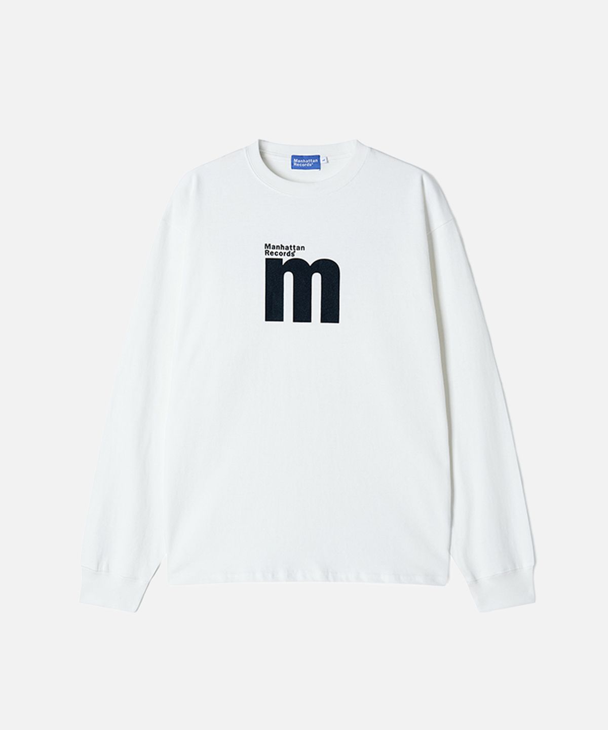 맨하탄레코즈(MANHATTAN RECORDS) MR M Box Logo L/S - White