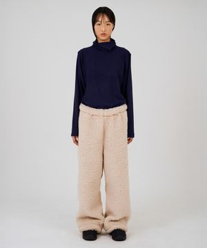 COLOR POP TURTLENECK T-SHIRT - BLUE