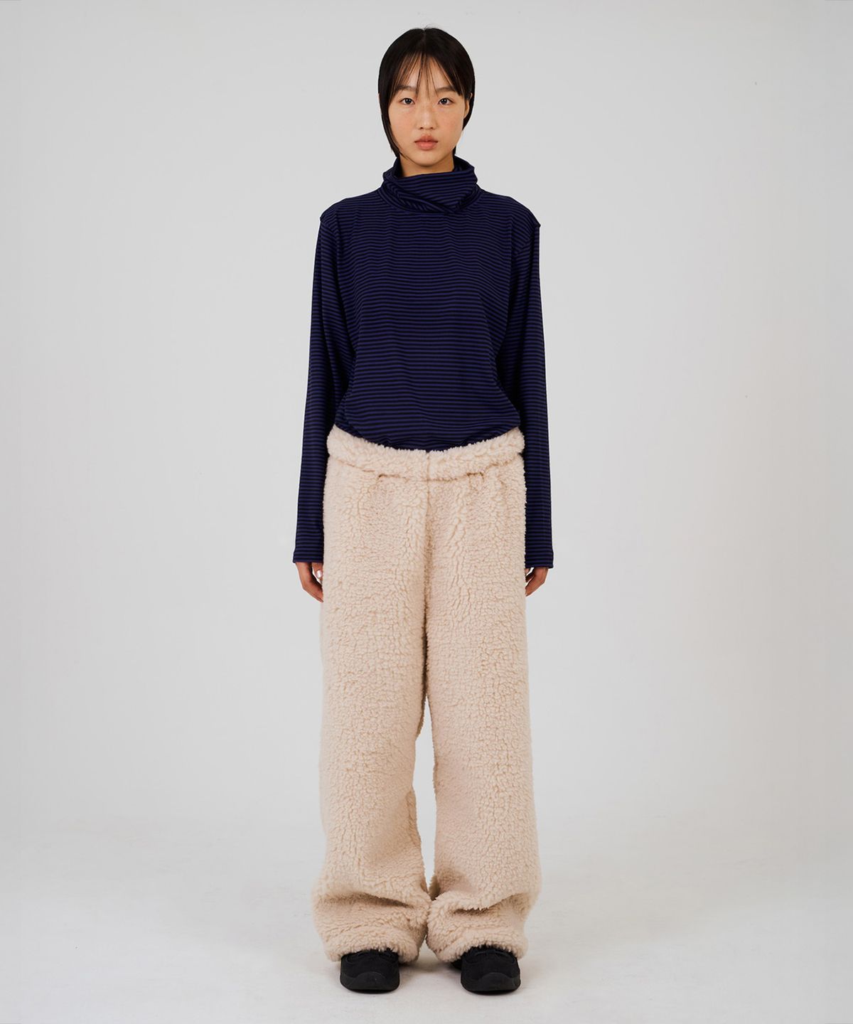 뎁크(DEPC) COLOR POP TURTLENECK T-SHIRT - BLUE