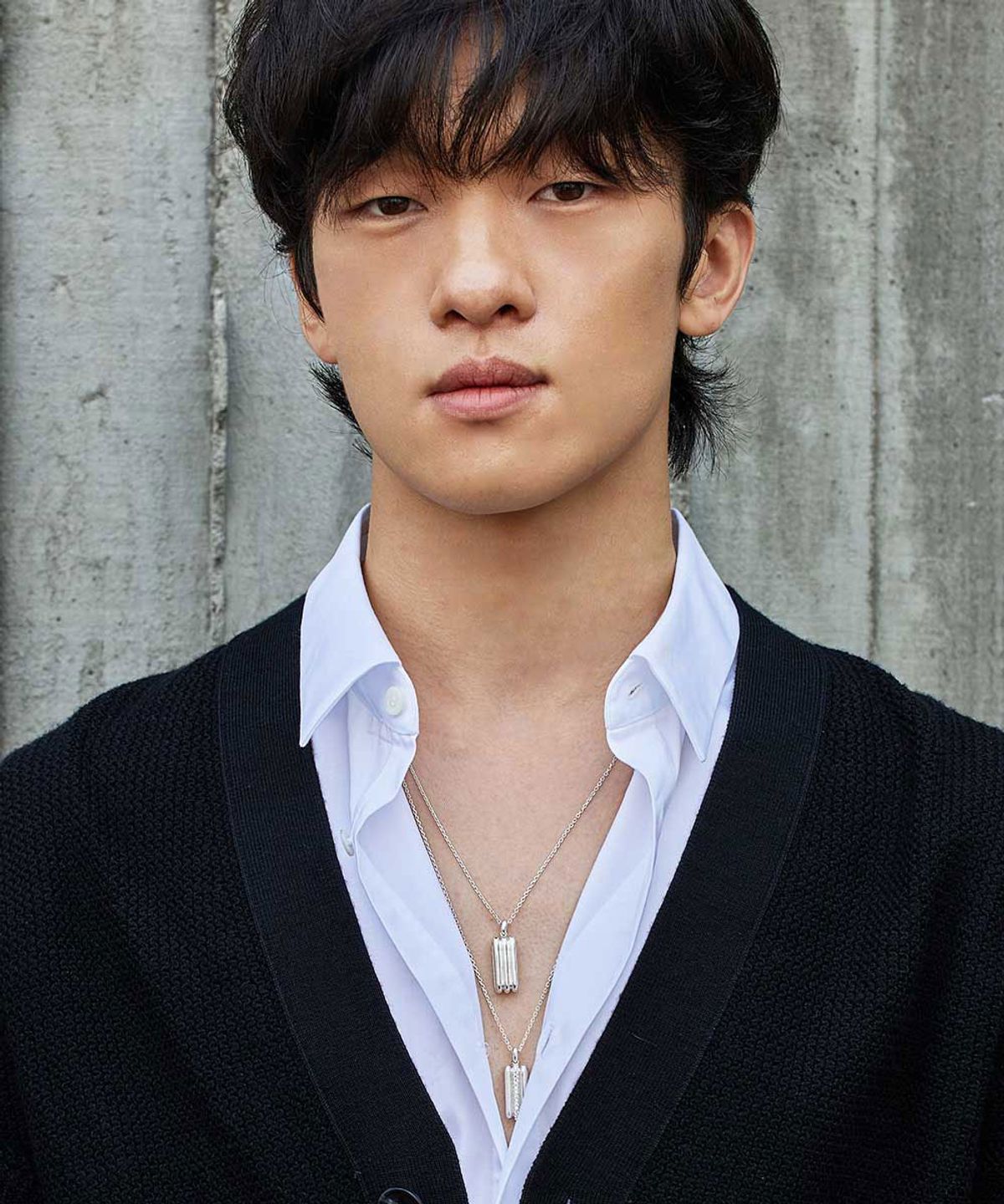 그라스마티네(GRASSE MATINEE) Triple Bar Necklace  Silver