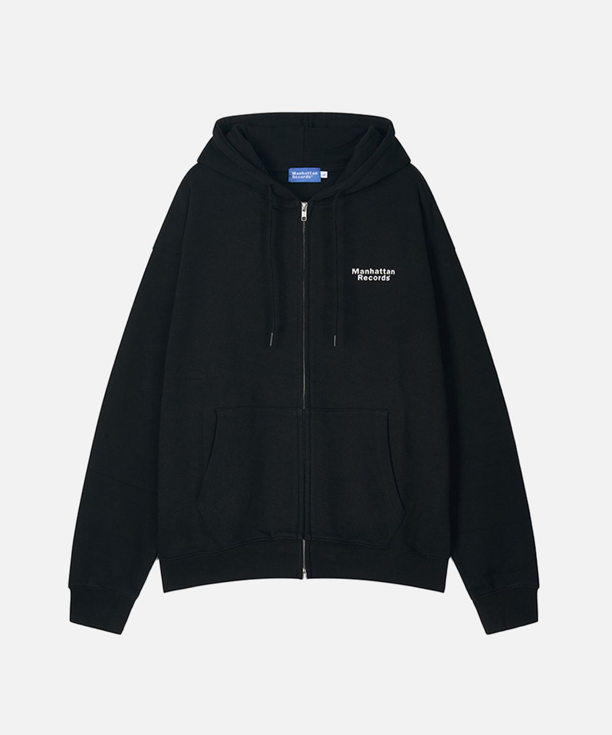 맨하탄레코즈(MANHATTAN RECORDS) Classic Logo Zip Up Hoodie - Black