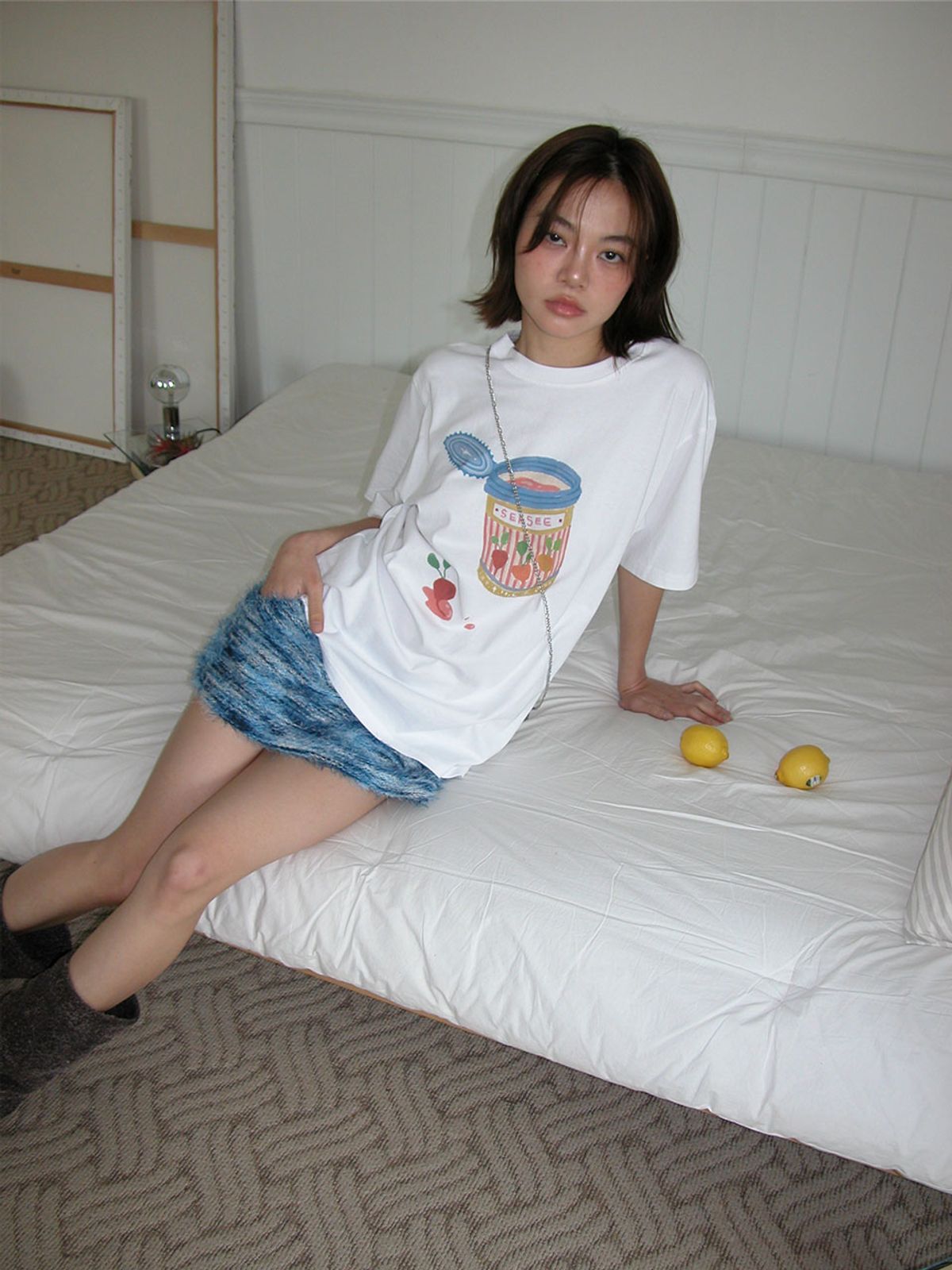 씨씨(SEASEE) Fluff Skirt, Blue