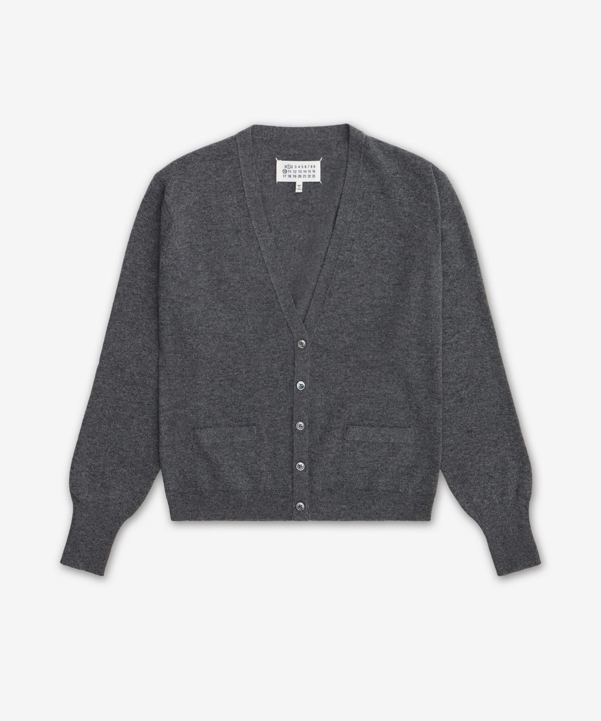 메종 마르지엘라(MAISON MARGIELA) 브이넥 가디건 - 다크 그레이 / S51HP0026M13225859M