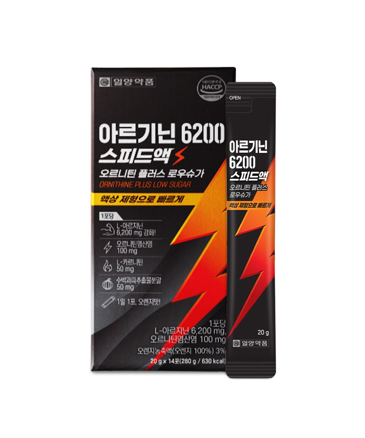 일양약품(IL-YANG PHARM) L아르기닌 6200 액상 아르지닌 오르니틴 20gX14포