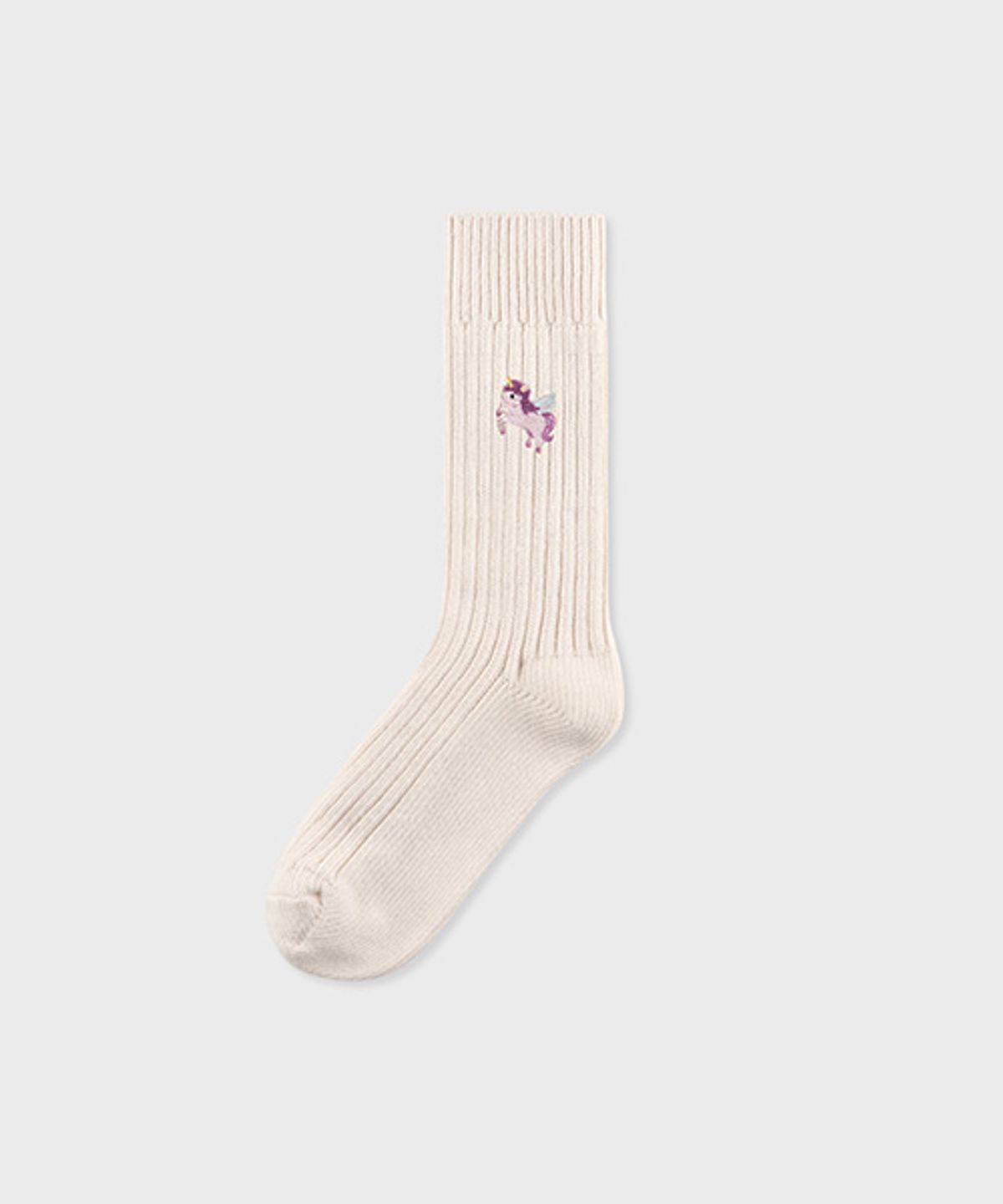 삭스어필(SOCKS APPEAL) rib embroidery unicorn