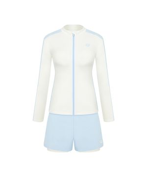 웨이비 레귤러핏 래쉬가드 세트 A6BL1PS02WHT