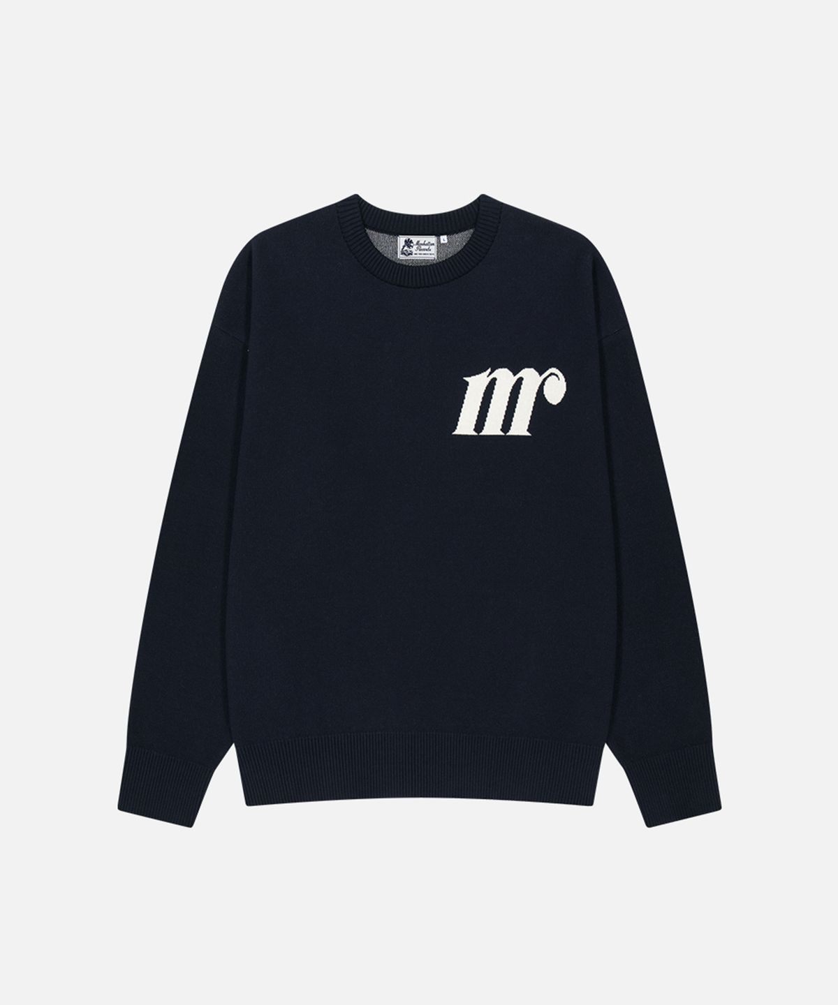 맨하탄레코즈(MANHATTAN RECORDS) MR Gramophone Graphic Knit - Navy