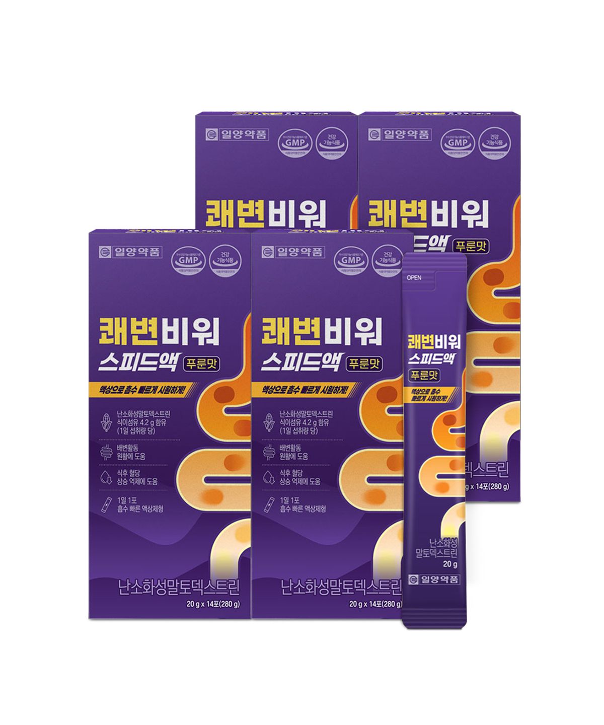 일양약품(IL-YANG PHARM) 난소화성말토덱스트린 수용성 식이섬유 영양제 4박스 섬유질