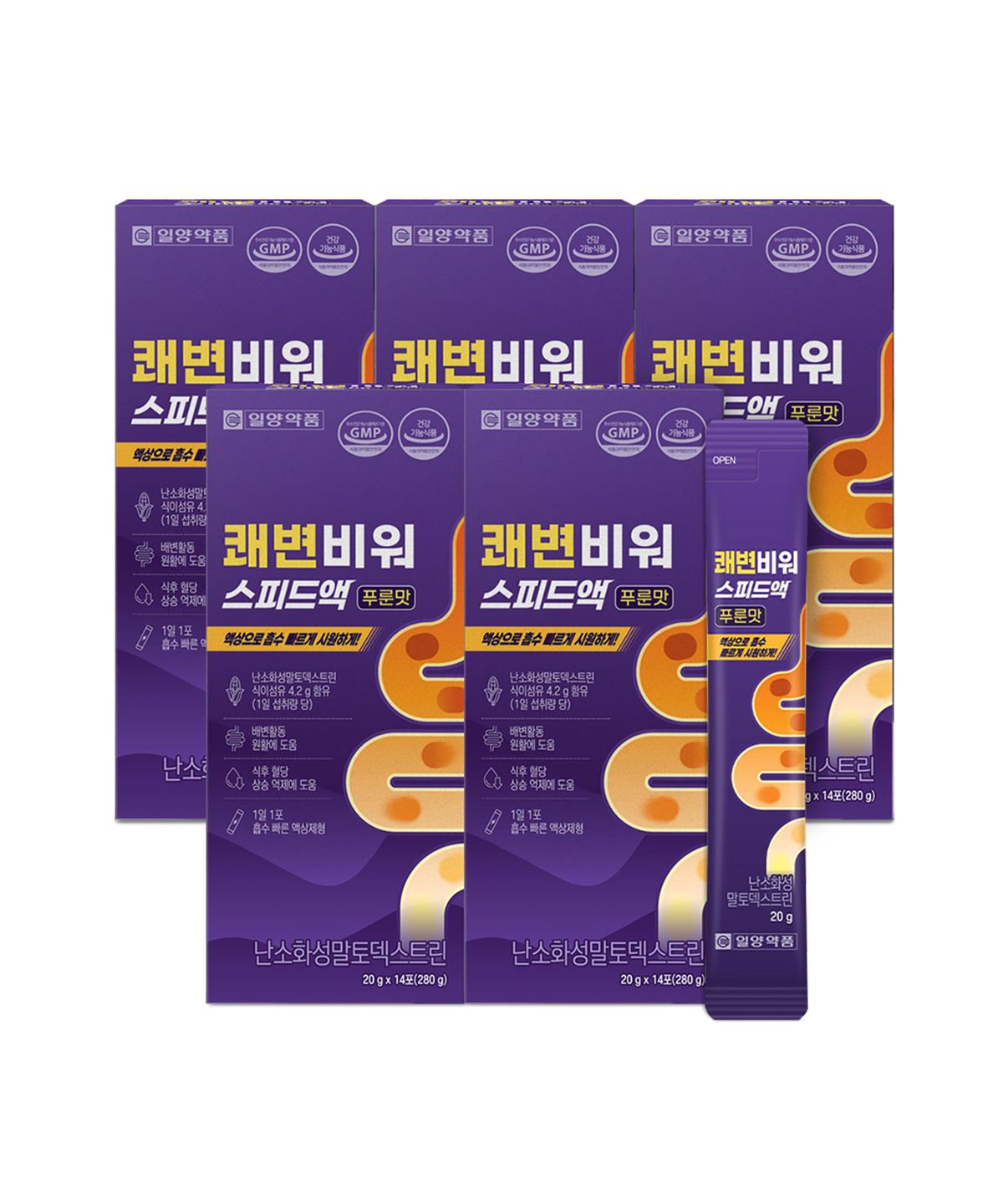 일양약품(IL-YANG PHARM) 난소화성말토덱스트린 수용성 식이섬유 영양제 5박스 섬유질
