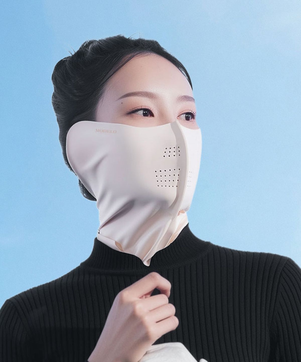 모델로 스포츠(MODELO SPORTS) 자외선차단 웜핏 기모 마스크 UPF50+