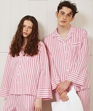 (uni) 스탠다드 뉴욕 긴팔 파자마 2Size 핑크