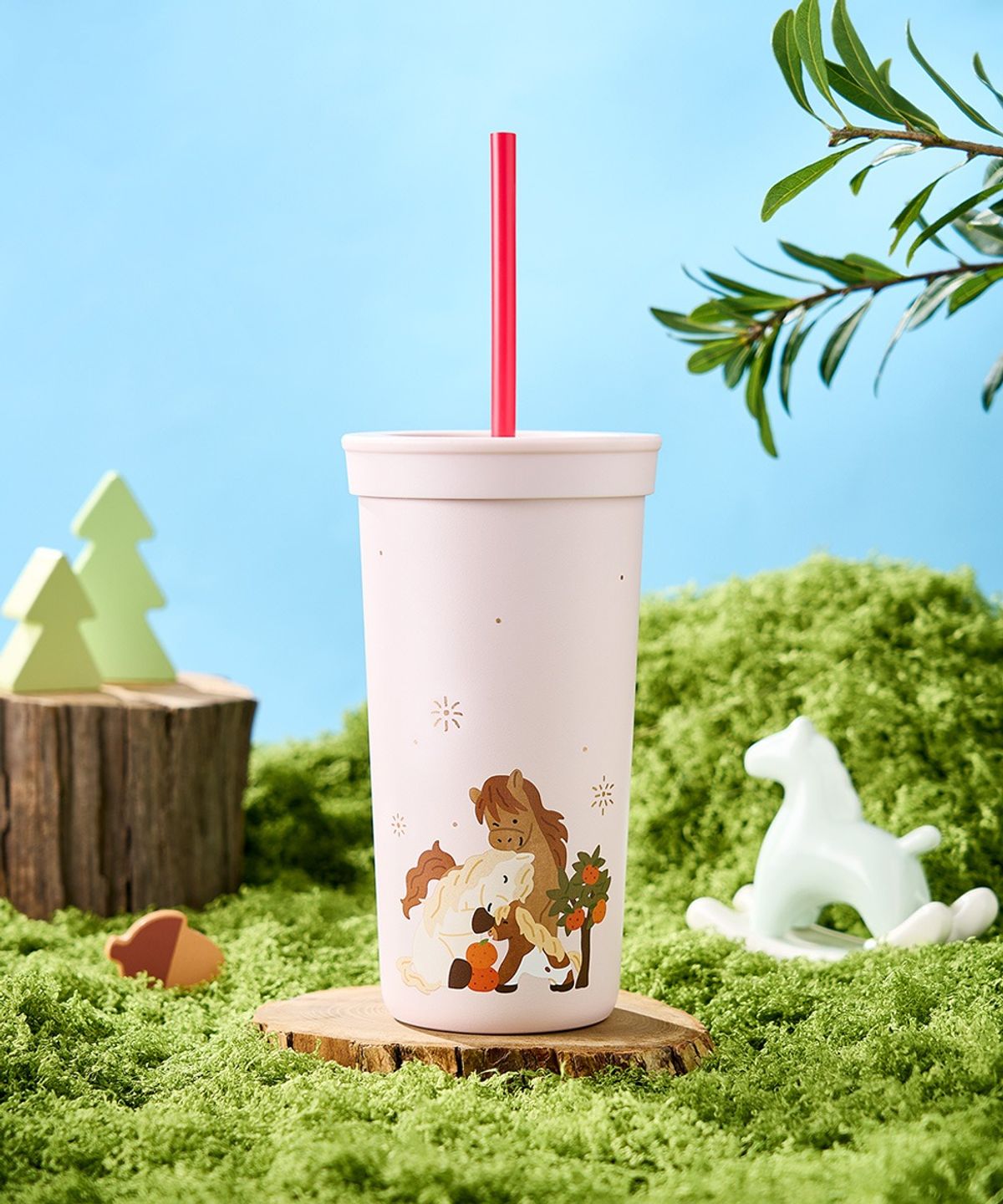 스타벅스(STARBUCKS) SS 포니앤플라워 콜드컵 591ml +에코텀블러음료쿠폰(카톡발송)