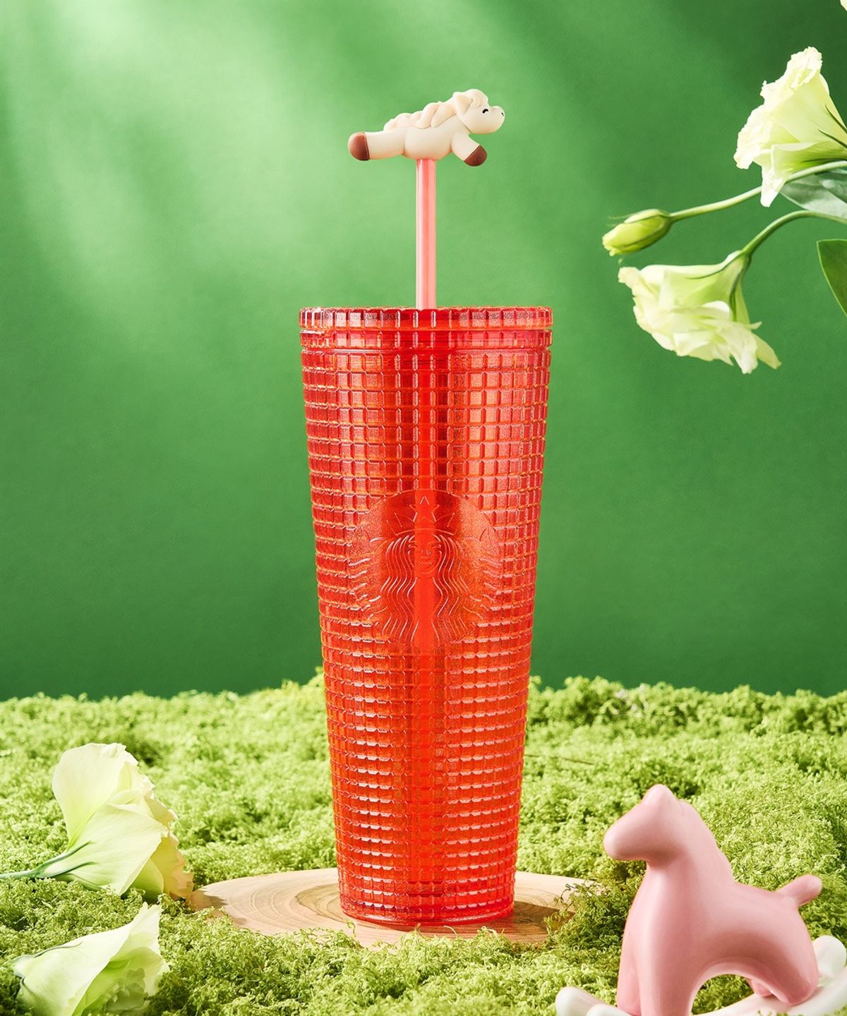 스타벅스(STARBUCKS) 베이비포니 그리드 콜드컵 710ml +에코텀블러음료쿠폰(카톡발송)