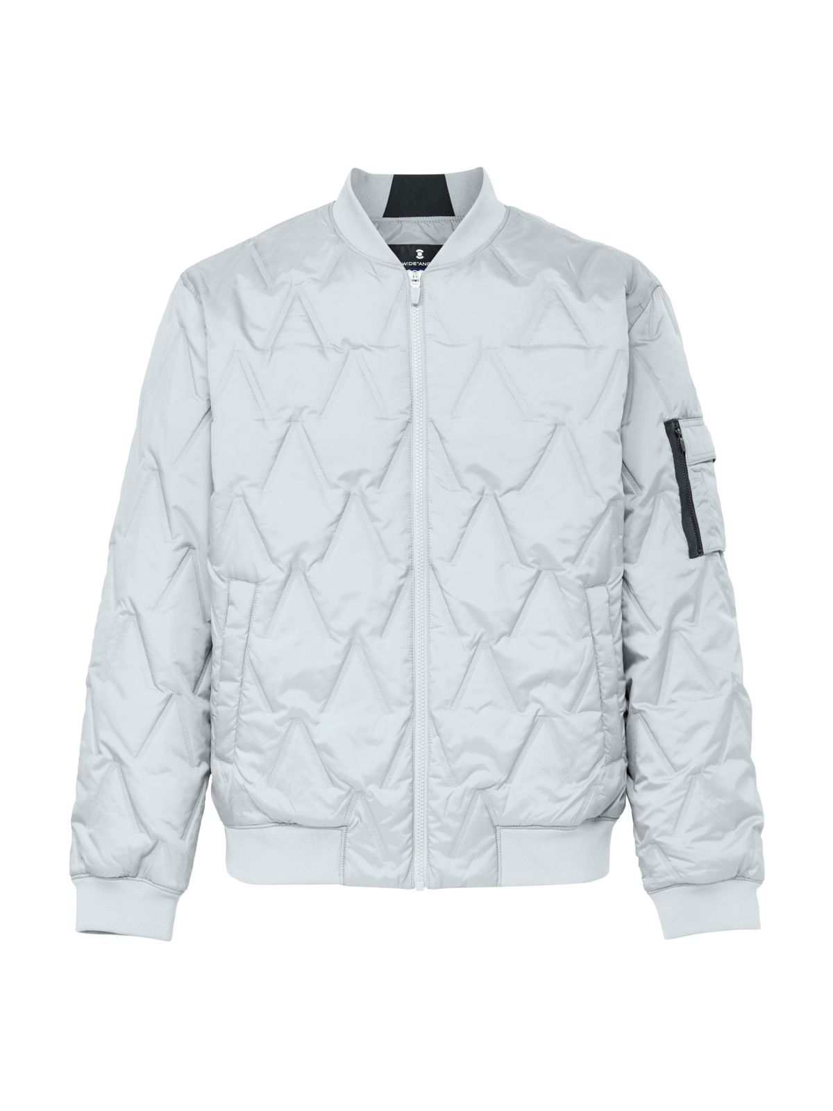 와이드앵글(WIDEANGLE) CO 에센셜 고주파 퀼팅 봄버 자켓 M _Ice Grey