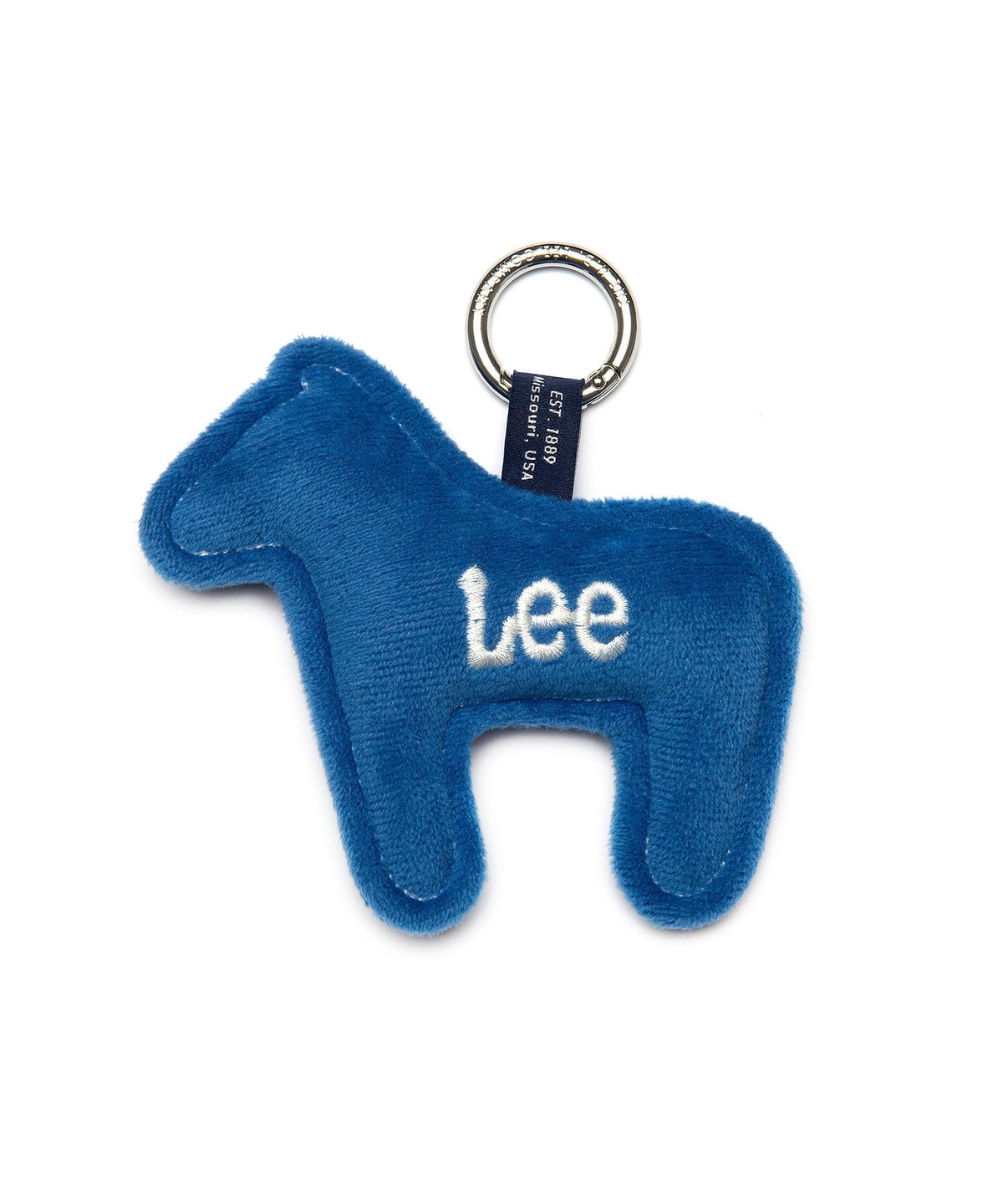 리(LEE) 납작 포니 키링 블루
