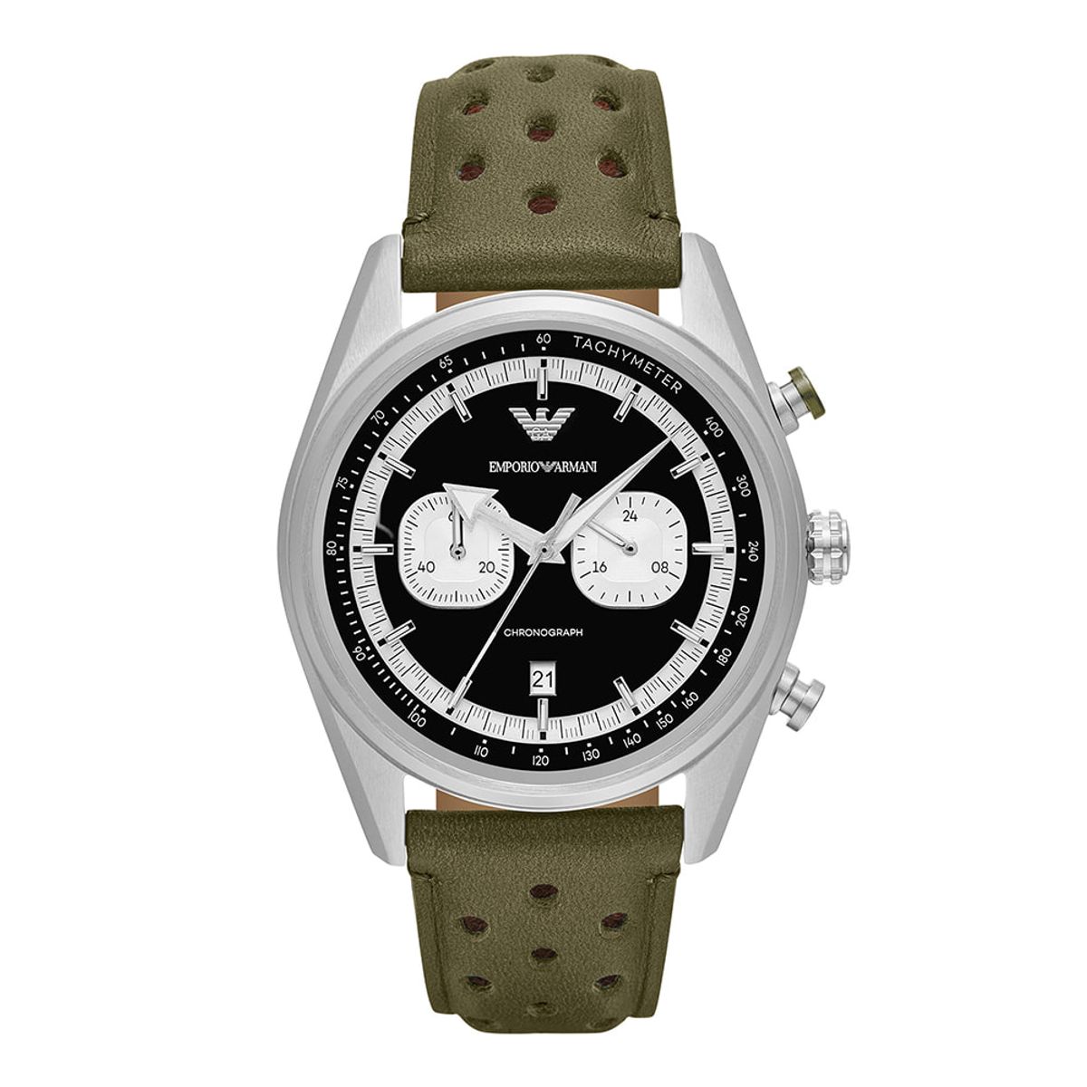 엠포리오 아르마니(EMPORIO ARMANI) AR11709 (Racer) 레이서 크로노그래프 남성 가죽시계
