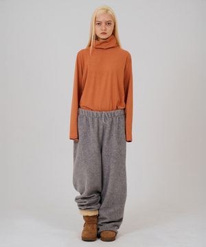 COLOR POP TURTLENECK T-SHIRT - ORANGE