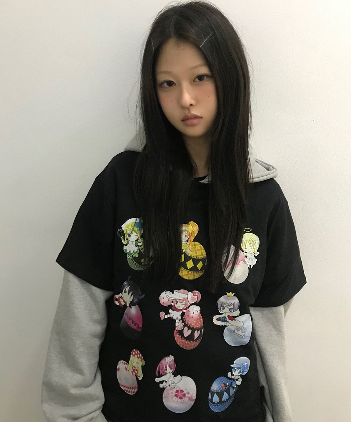 러브이즈트루(LUVISTRUE) SHUGO CHARA! GROUP TEE(BLACK)