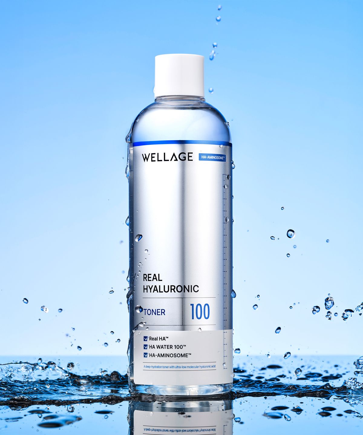 웰라쥬(WELLAGE) 리얼 히알루로닉 100 토너 500ml