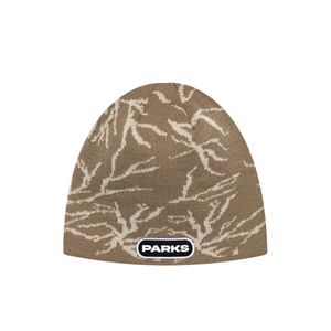 브랜치 자카드 비니 베이지