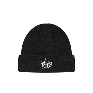 하이커 자수 숏비니 차콜