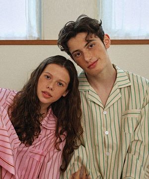 [2PACK] 스탠다드 뉴욕 긴팔 파자마 2Size 그린