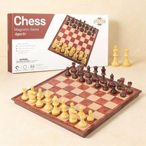 (스탠다드-중형) 마그네틱 체스 게임 접이식 마그네틱 휴대용 보드게임 집중력 놀이