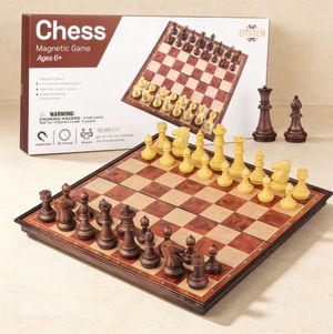 (맥스-대형) 마그네틱 체스 게임-맥스 접이식 자석 휴대용 보드게임 집중력 놀이