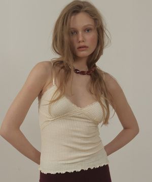 LACE SLEEVELESS CAMI TOP (IVORY)