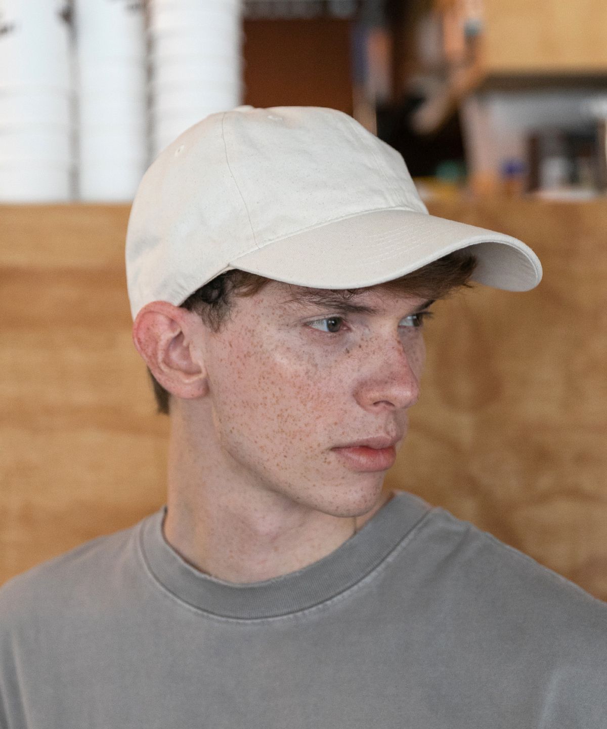 챕터(CHAPTER) CASUAL CANVAS BALL CAP-오트밀