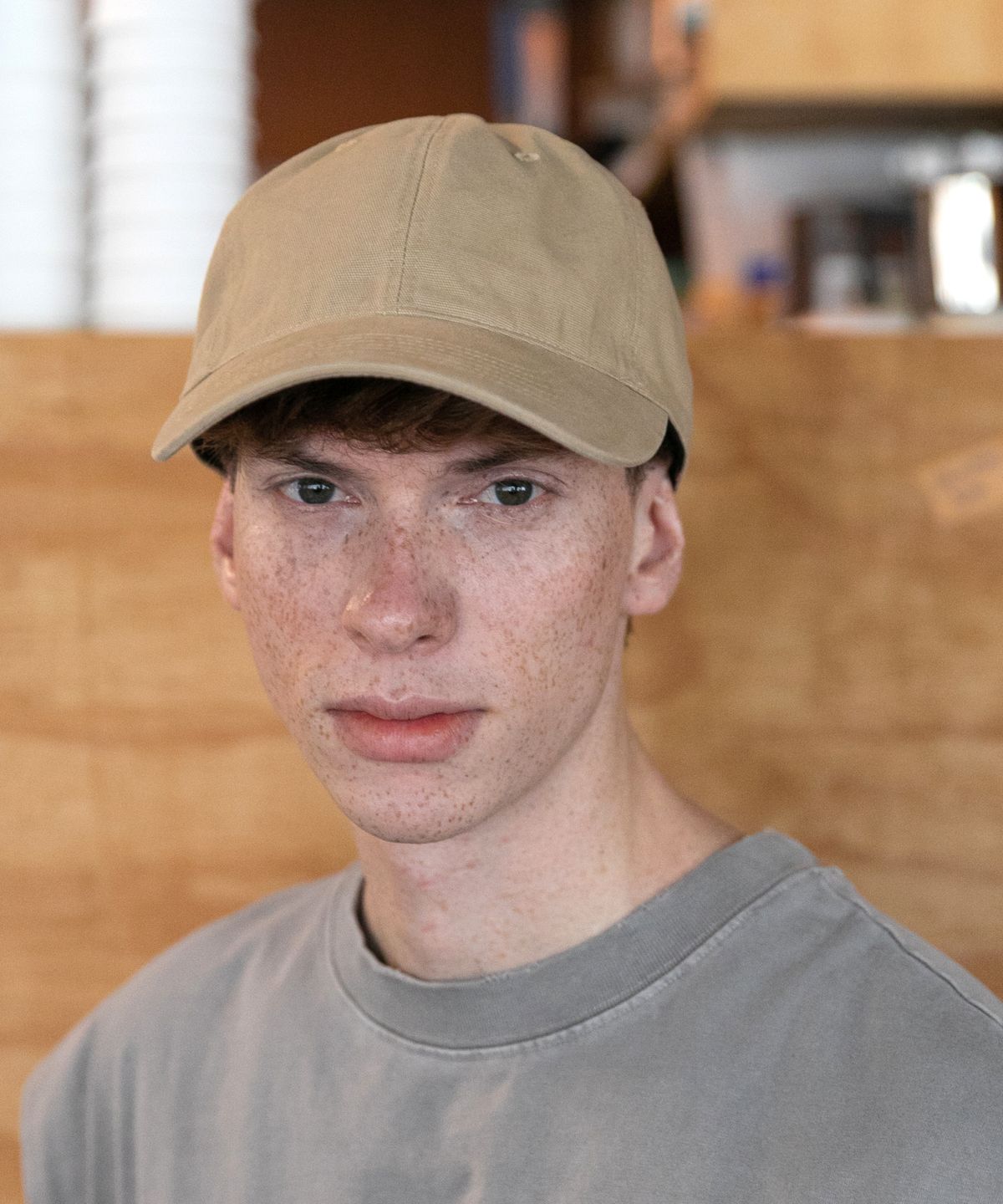 챕터(CHAPTER) CASUAL CANVAS BALL CAP-베이지