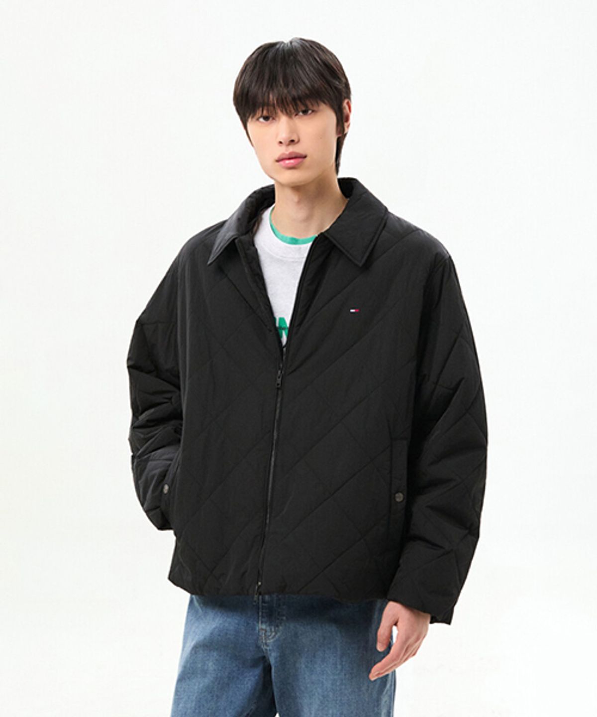 타미진스(TOMMY JEANS) 퀼팅 봄버 재킷 (T32G0WJC10TML1BDS)
