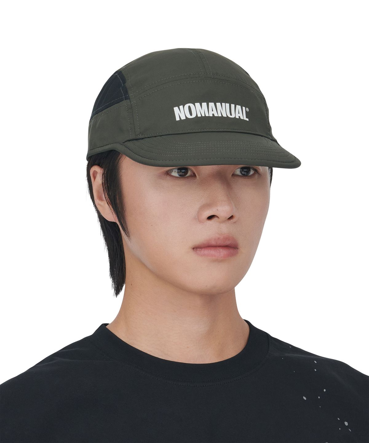 노매뉴얼(NOMANUAL) PACKGO MESH CAP - CHARCOAL