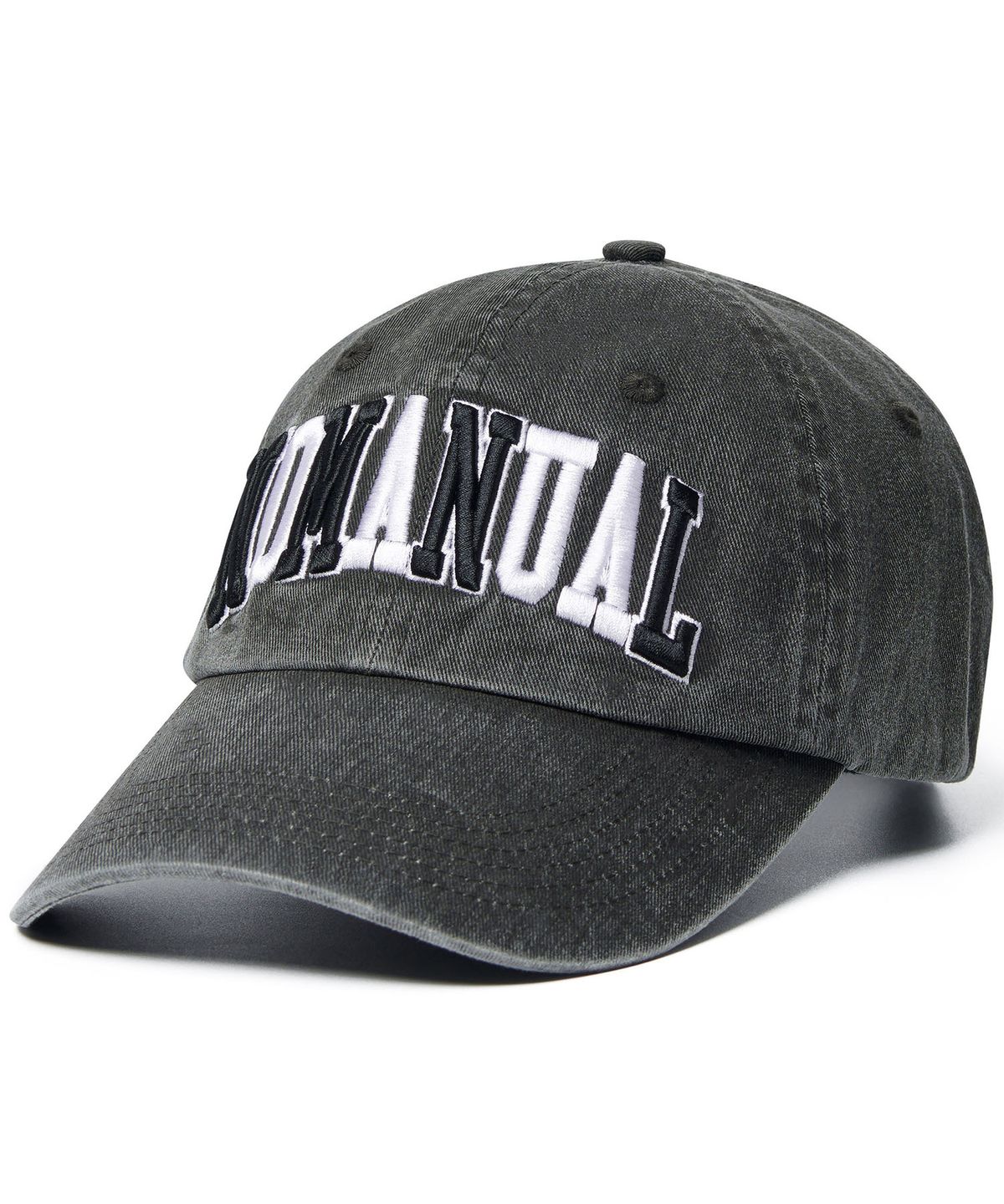 노매뉴얼(NOMANUAL) NMNL WASHED BALL CAP - WASHED CHARCOAL