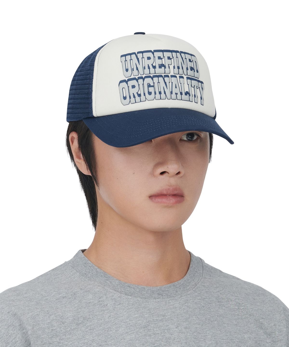 노매뉴얼(NOMANUAL) U.O TRUCKER CAP - NAVY