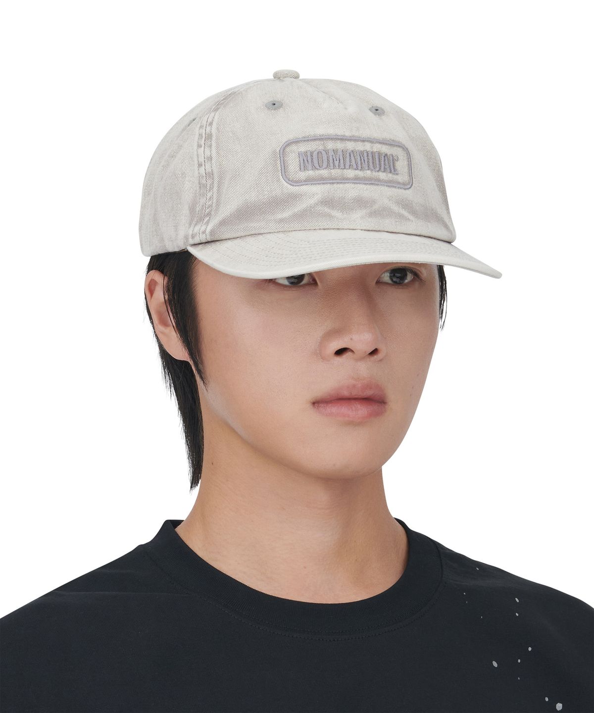 노매뉴얼(NOMANUAL) 5 PANEL T.L CAP - WASHED GRAY
