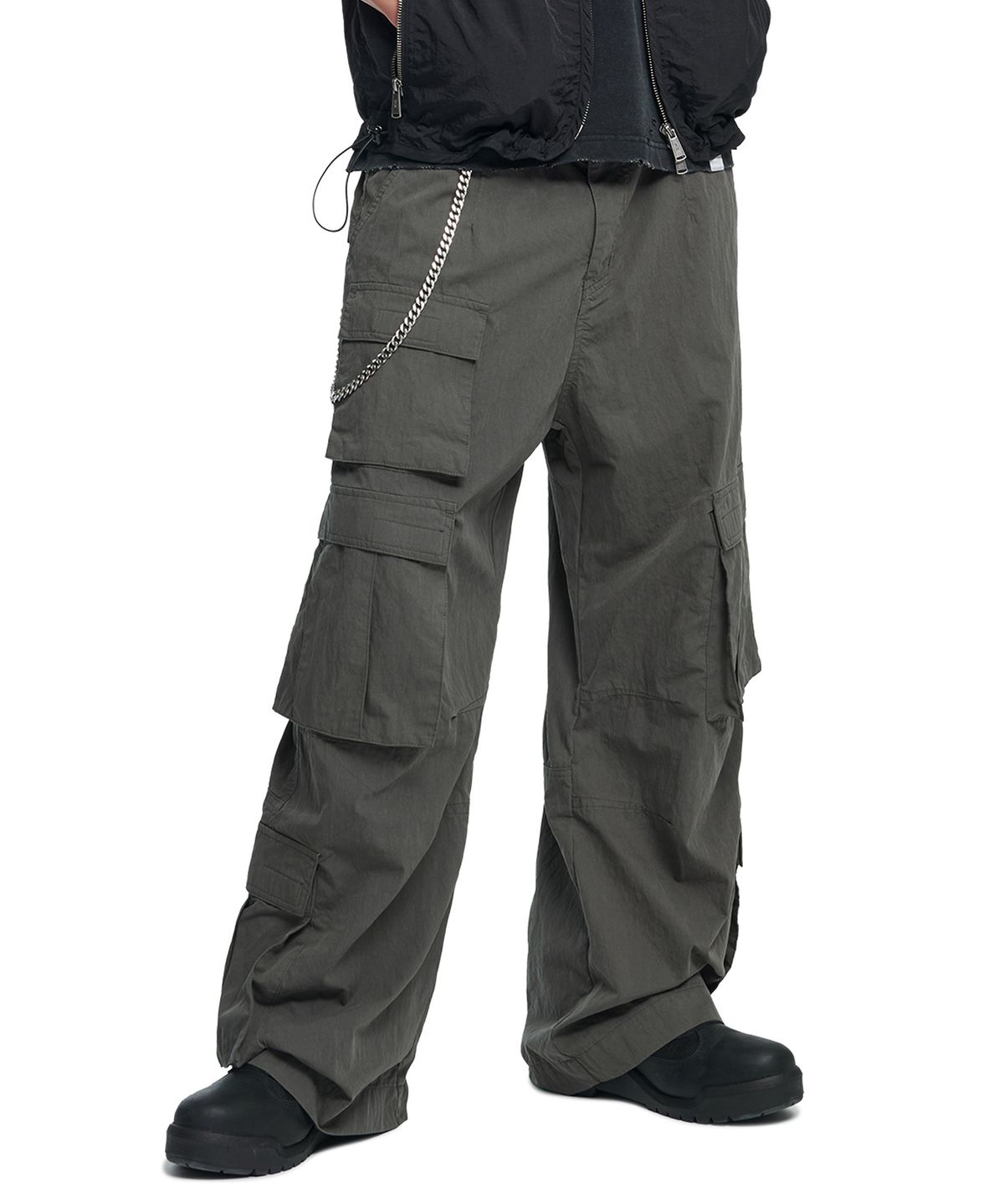 노매뉴얼(NOMANUAL) CONA CARGO PANTS - CHARCOAL