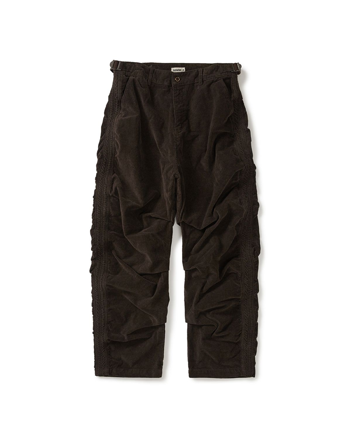 카락터(KARACTOR) Built mild pants / Dark brown
