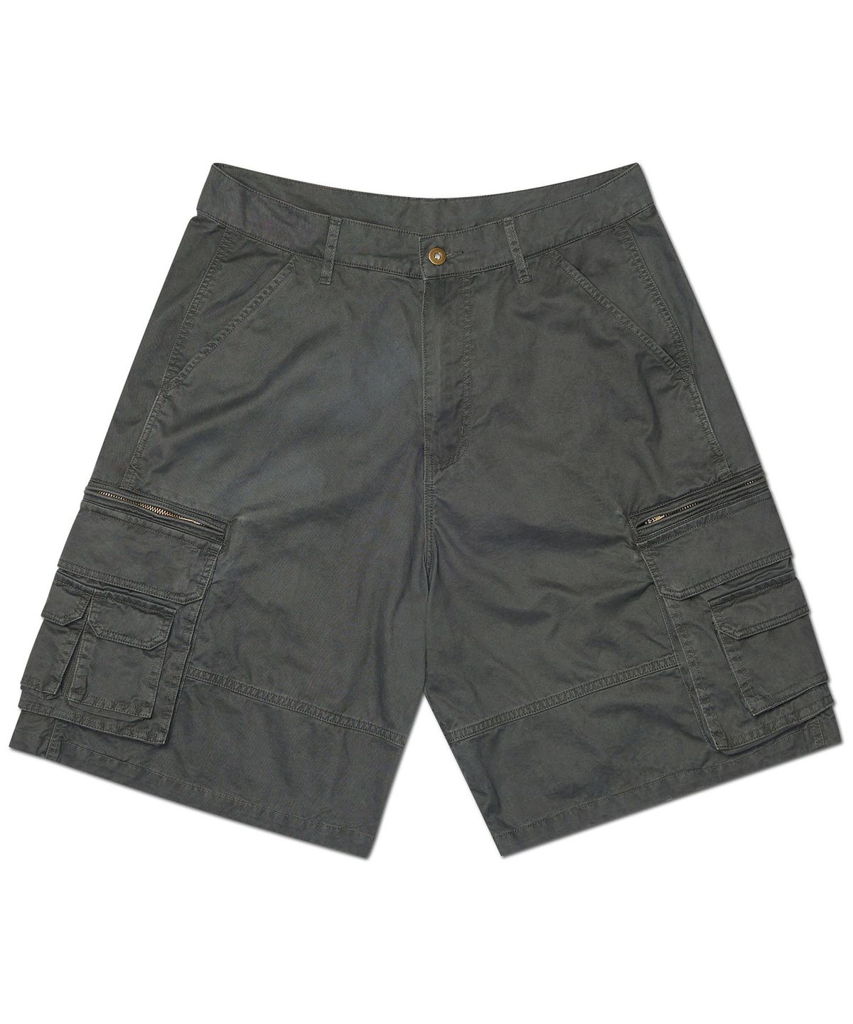 노매뉴얼(NOMANUAL) WASHED CARGO SHORTS - WASHED BLACK
