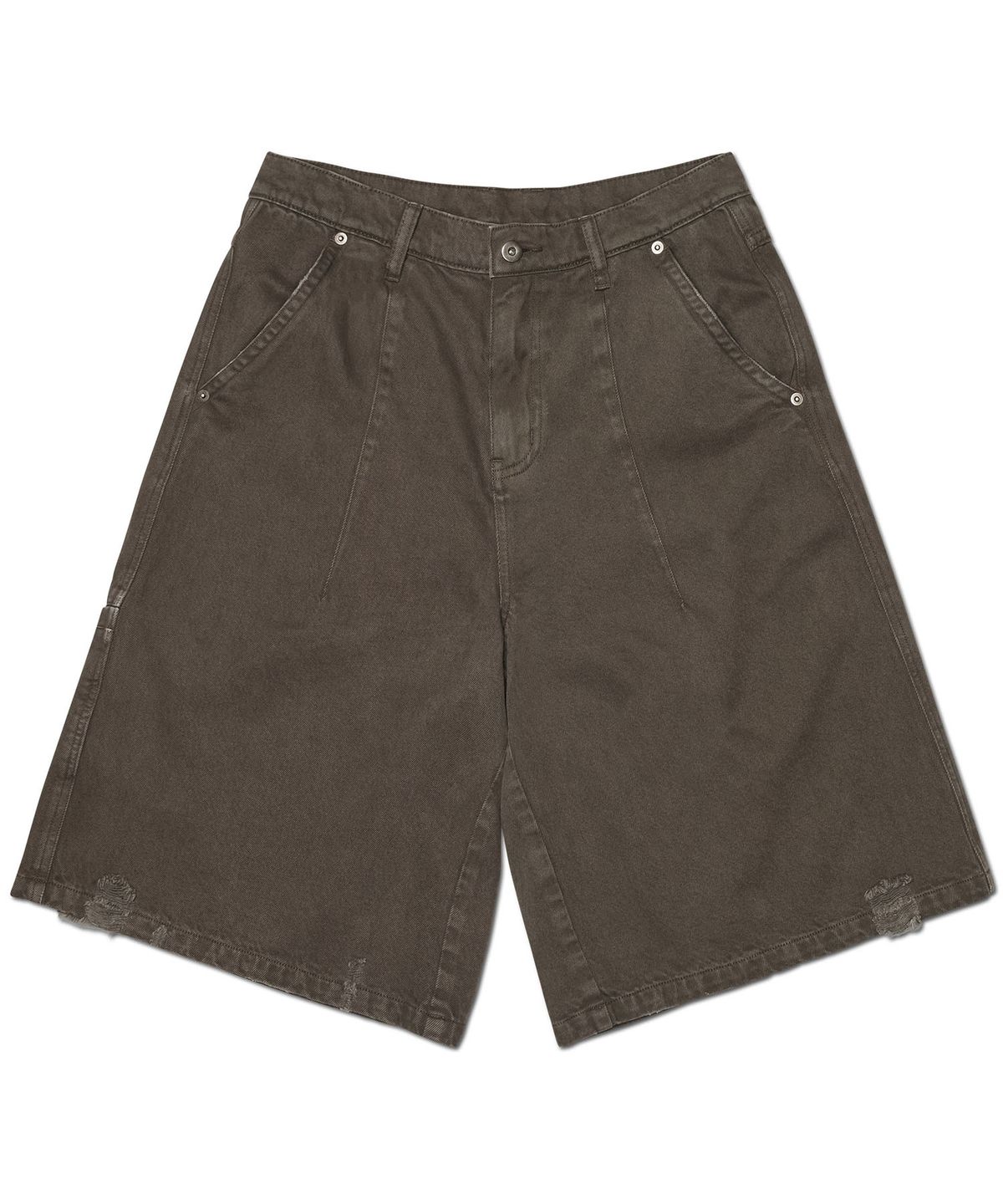 노매뉴얼(NOMANUAL) CINCH BACK BERMUDA SHORTS - STONE