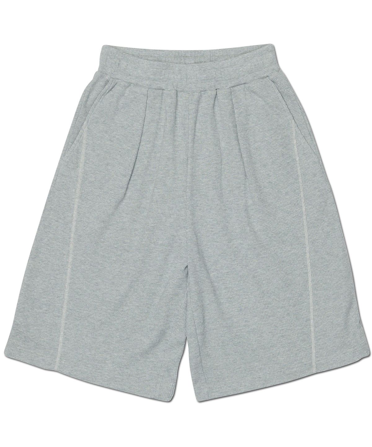 노매뉴얼(NOMANUAL) LIGHT WAFFLE SHORTS - GRAY