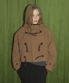 CASENTINO CLASSIC HOODIE CROP DUFFLE COAT (CAMEL)