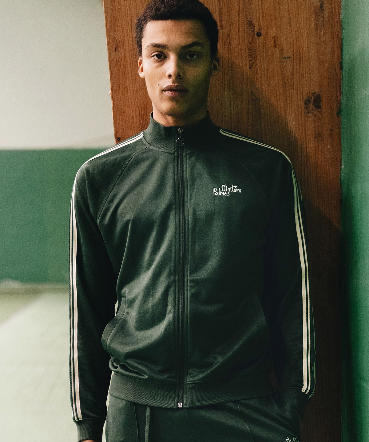 디아도라(diadora) [DIADORA by PALMES] 그래픽 트랙 자켓 GREEN